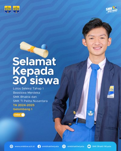Pengumuman Lolos Seleksi Beasiswa Merdeka SMK Tahap 1 Gelombang 1 TA 2024-2025