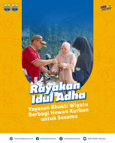 Rayakan Idul Adha, Yayasan Bhakti Wiyata Berbagi Hewan Kurban untuk Sesama